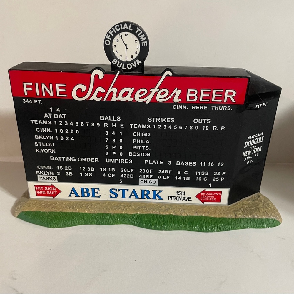 Schaefer Beer Scoreboard Sign